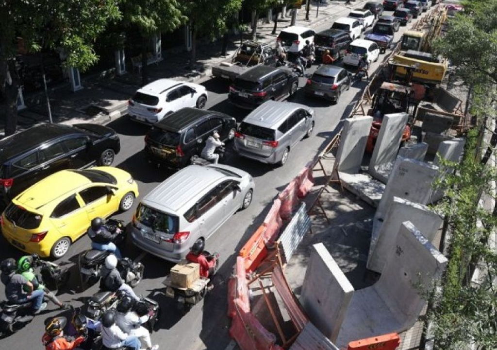 Pembangunan infrastruktur drainase di Jalan Prof dr Moestopo Kota Surabaya. SP/Foto:Pemkot Surabaya
