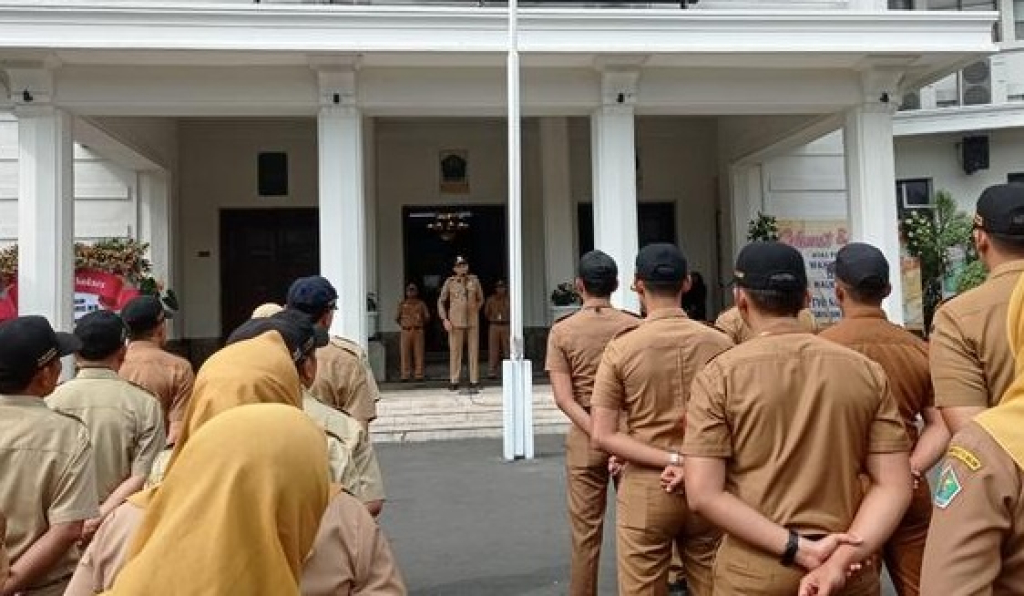 Ilustrasi. Kegiatan apel pagi di Balai Kota Malang. SP/MLG
