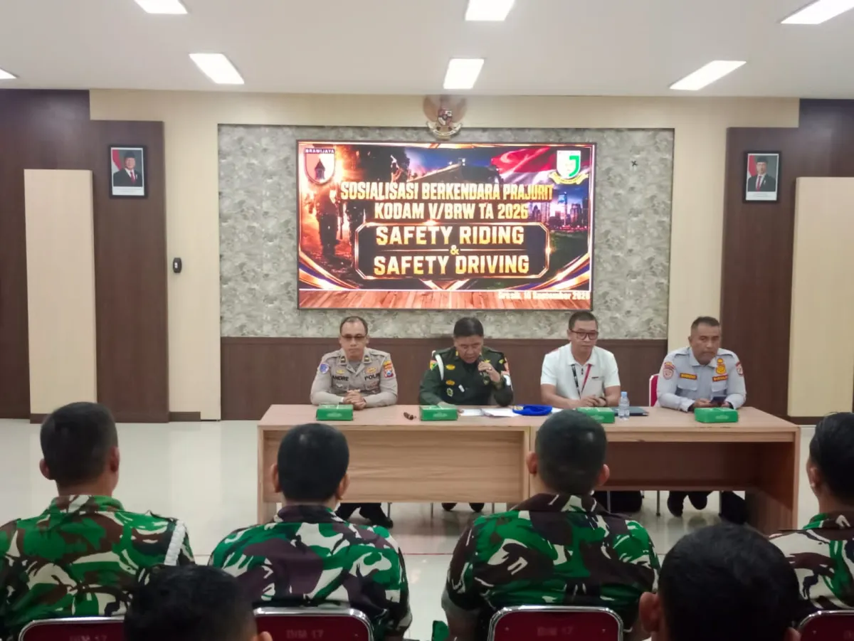 Tekan Kecelakaan, Dansubdenpom Gresik Ingatkan Prajurit Disiplin Berkendara