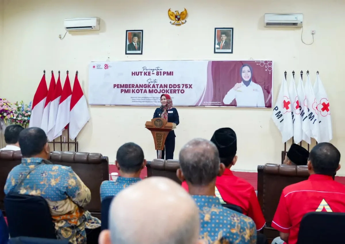 Peringatan HUT ke-81 PMI, Pemkot Mojokerto Apresiasi 23 Pendonor Darah Sukarela 75 Kali