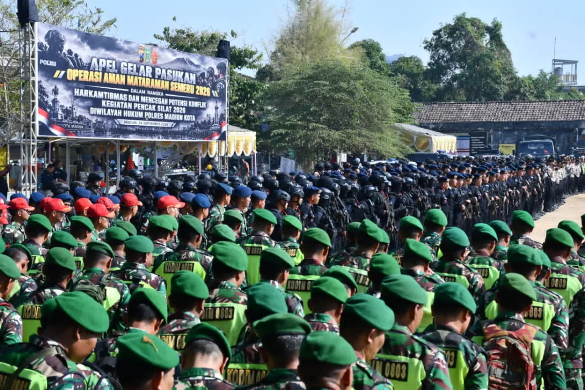2.500 Personel Disiagakan dalam Operasi Aman Mataraman Semeru 2026 di Madiun Kota