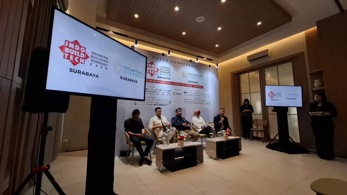 IndoBuildTech Kembali ke Surabaya, Industri Konstruksi Jatim Bidik Peluang Bisnis dan Proyek