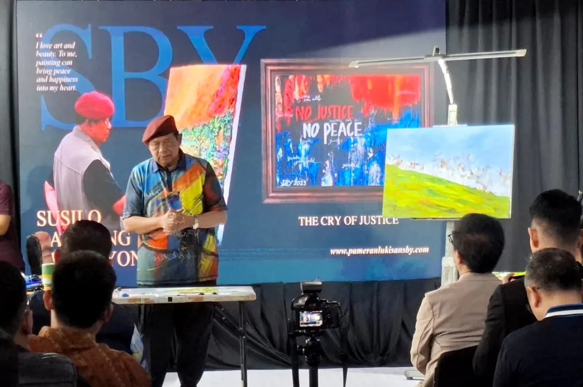 Dari Gunung hingga Laut, Jejak SBY di Dunia Lukis Dipamerkan di Surabaya
