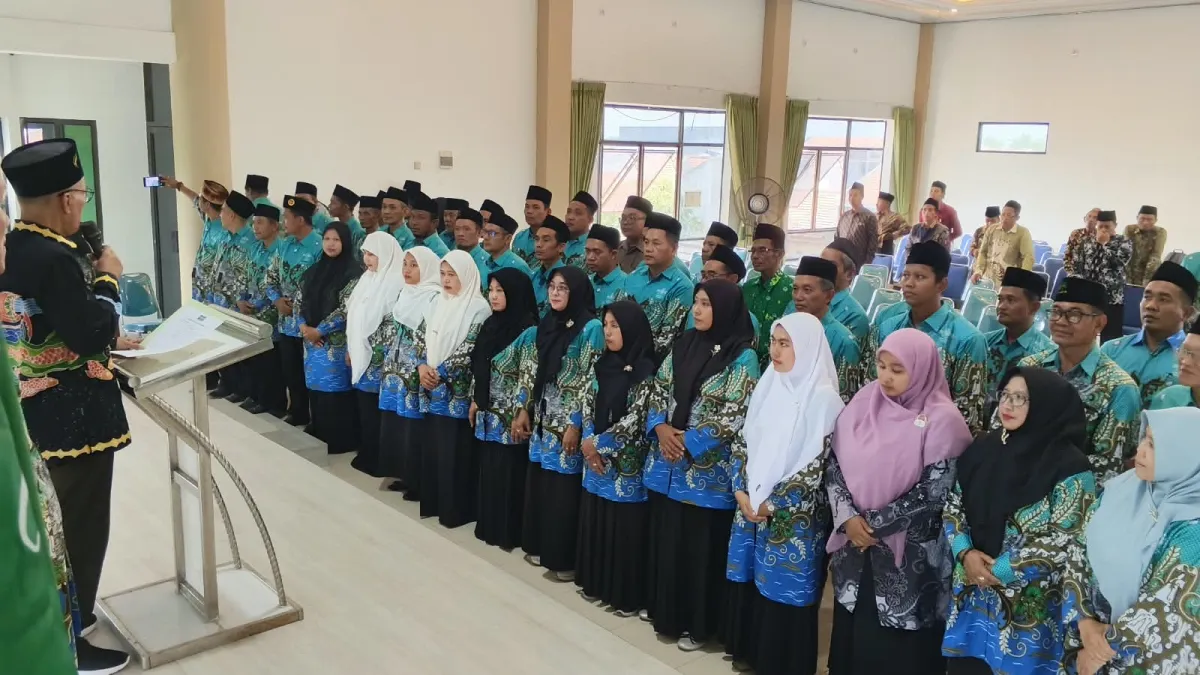 60 Kepala Sekolah lembaga Ma’arif NU Lamongan Dilantik, Didorong Cetak Kader NU Masa Depan