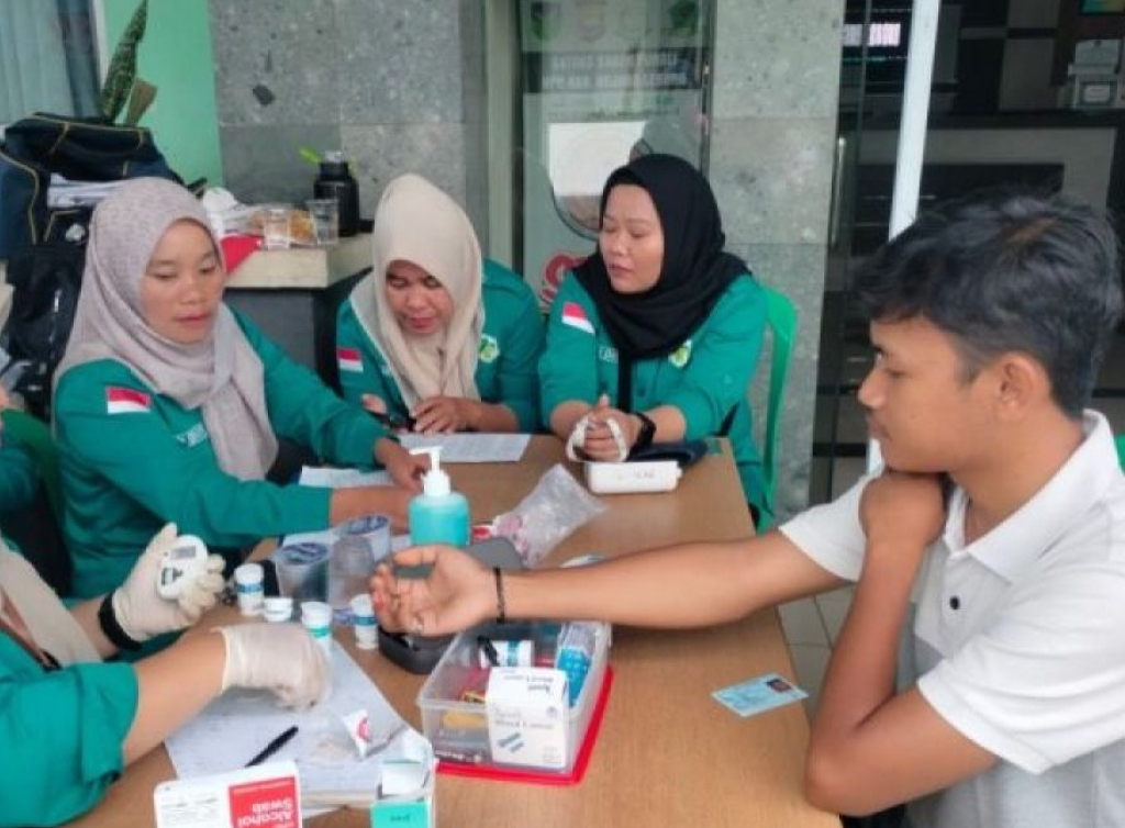 Pelaksanaan program Cek Kesehatan Gratis (CKG) yang digelar Dinas Kesehatan Rejang Lebong di Pemkab Rejang Lebong. SP/MLG