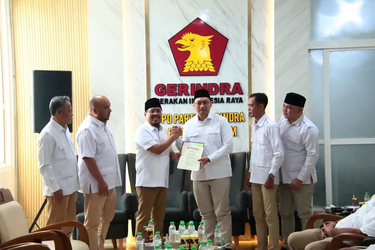 Sah, dr Rizal Octavian Jabat Ketua DPC Gerindra Kabupaten Mojokerto