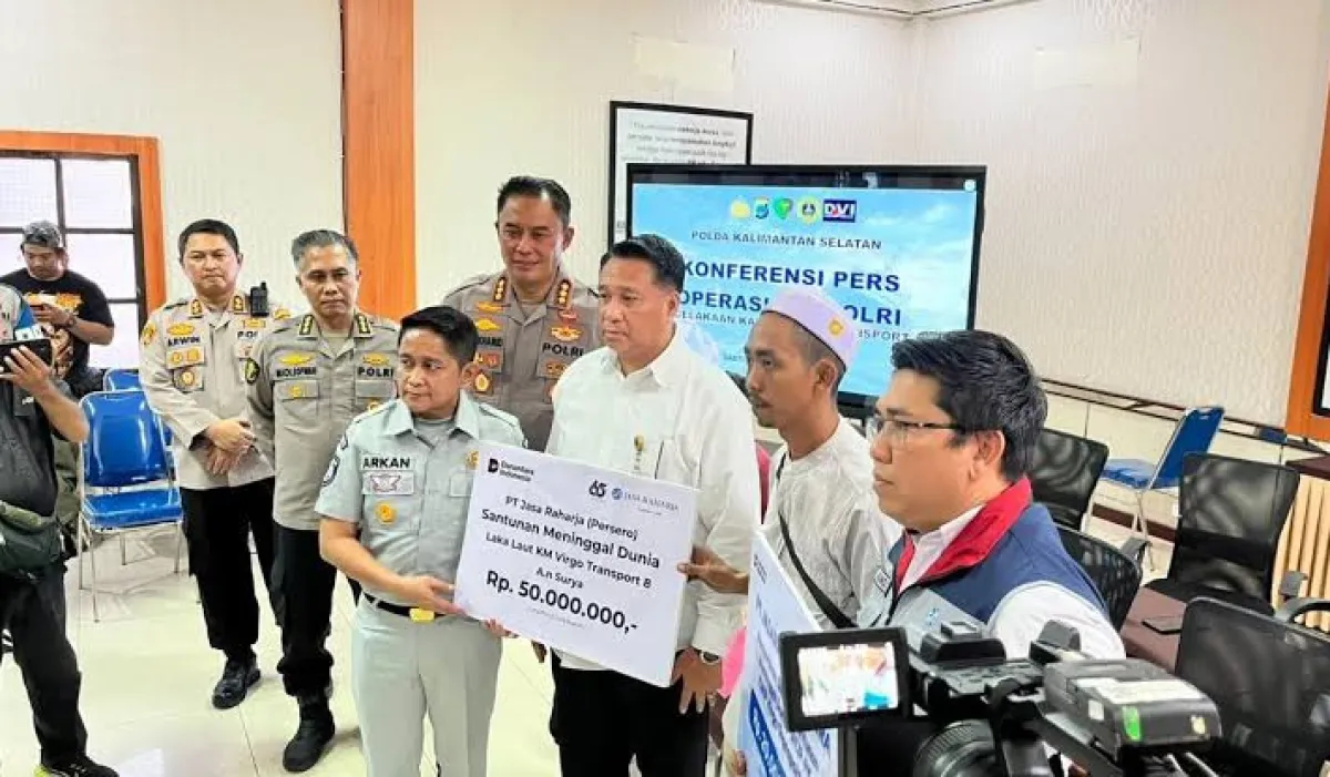 Ahli Waris Korban Insiden KMP Virgo Transport 8, Disantuni Rp 70 juta
