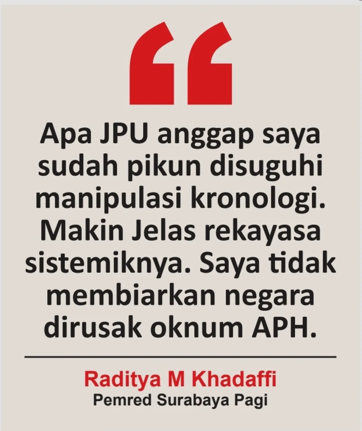 JPU tak Uraikan Mens Rea, Langgar HAM Terdakwa