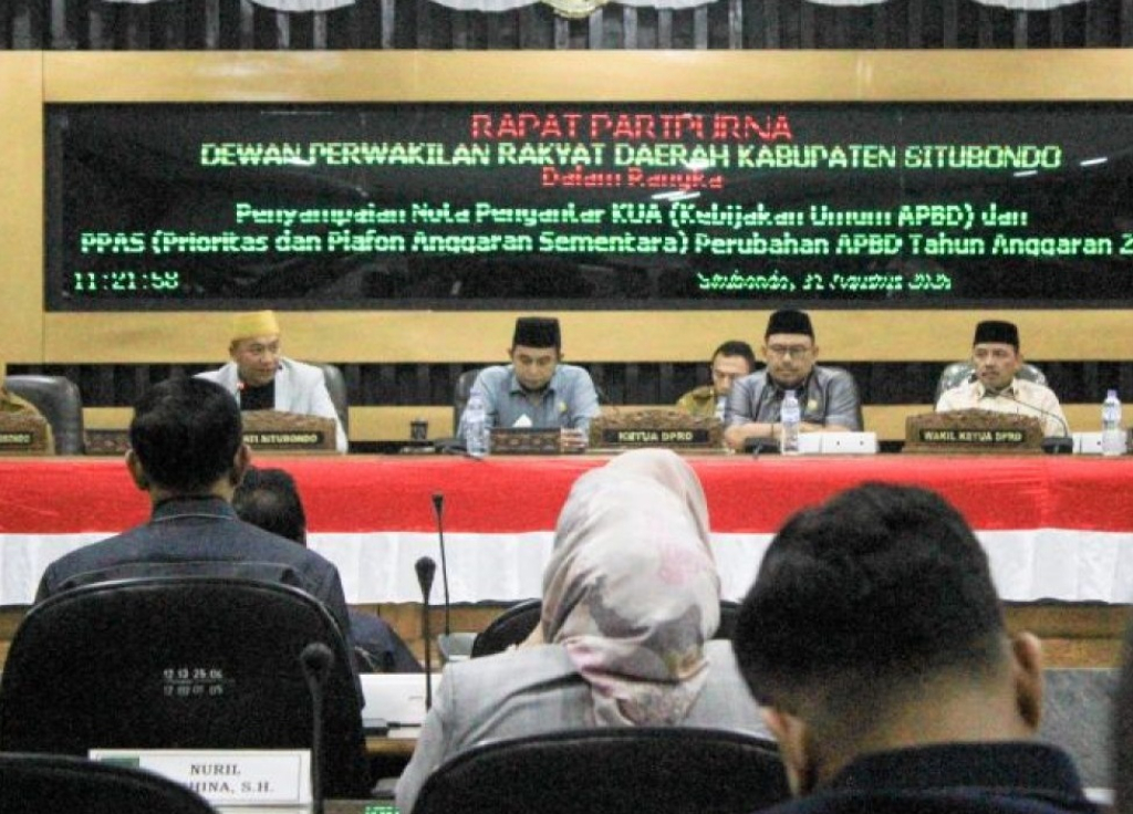 Rapat paripurna penyampaian Rancangan Perubahan Kebijakan Umum APBD dan Perubahan Prioritas Plafon Anggaran Sementara Tahun Anggaran 2026. SP/STB