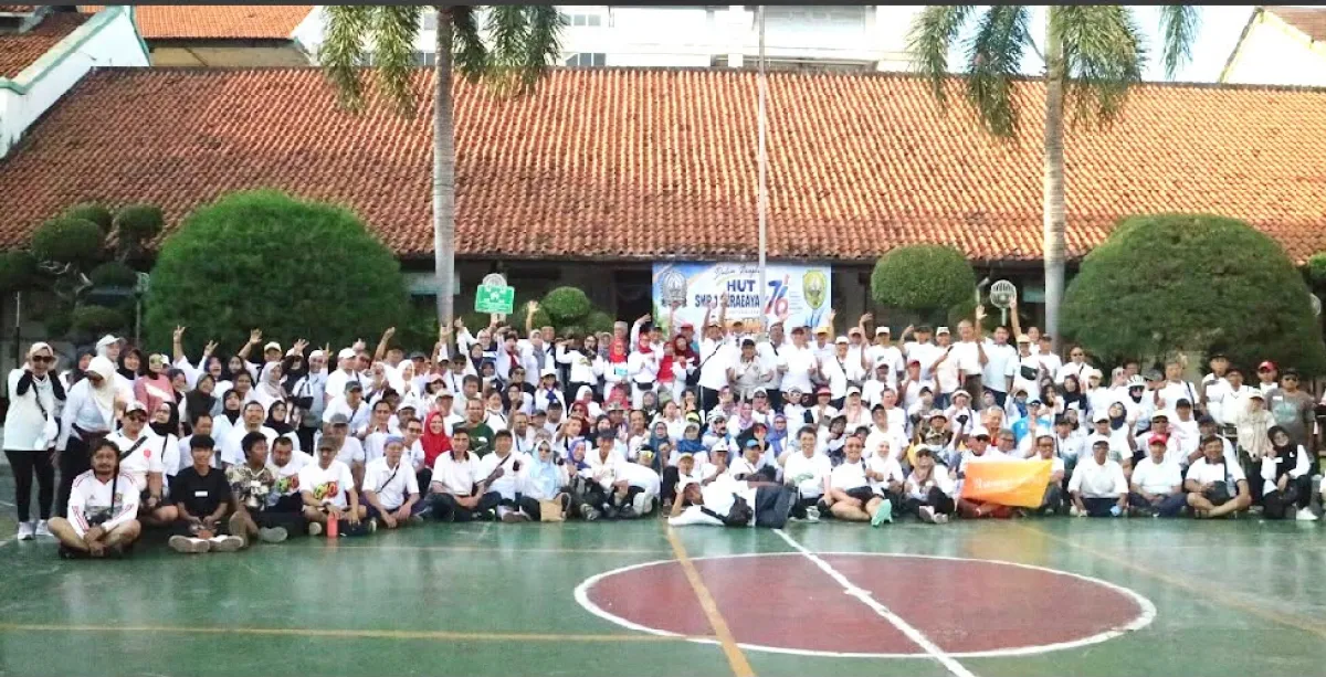 Jalan sehat dan Gowes bersama digelar IKASPEGABAYA
