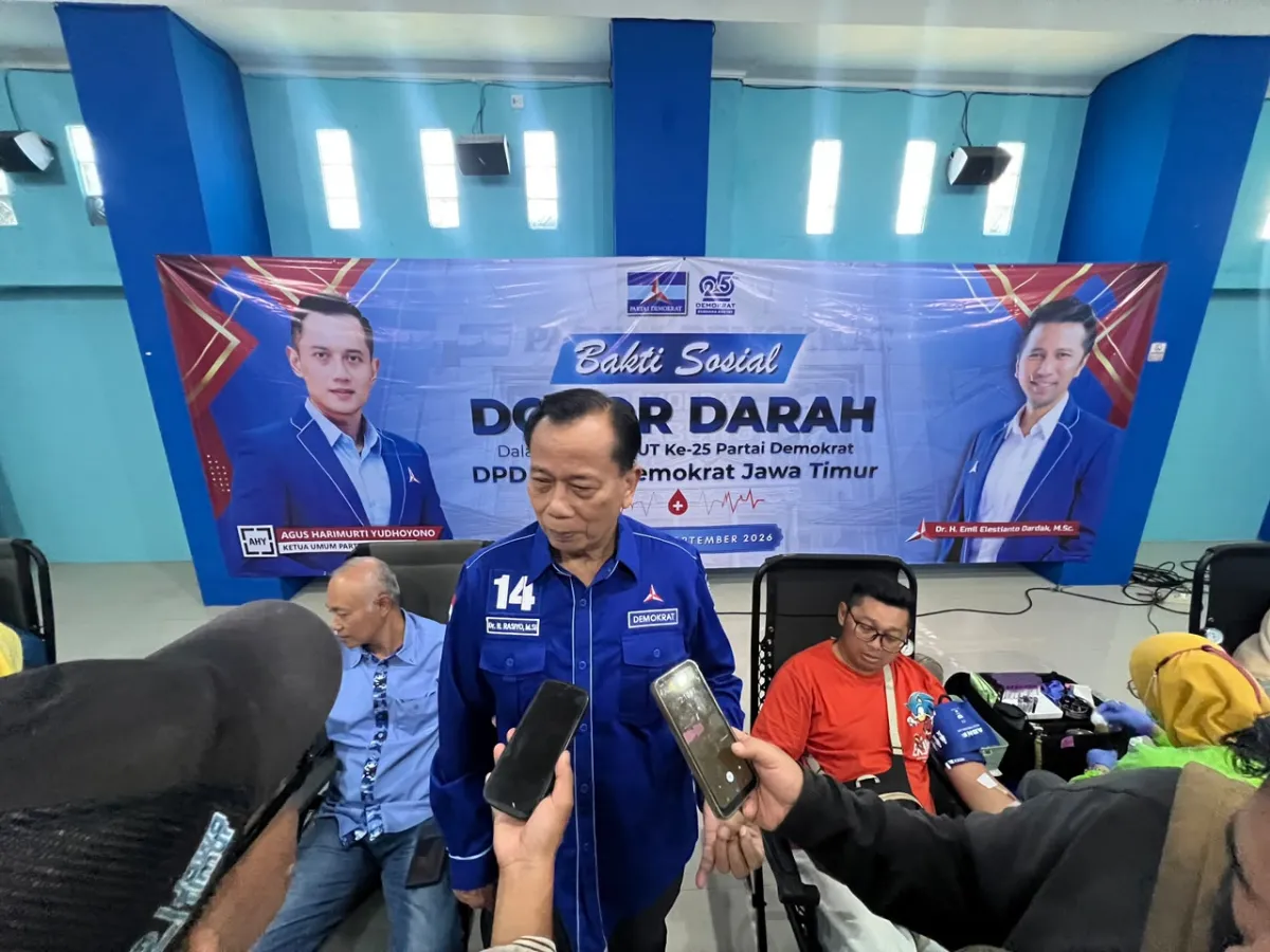 Gebrakan Demokrat Jatim, Gelar Donor Darah Serentak di 38 Kabupaten/Kota