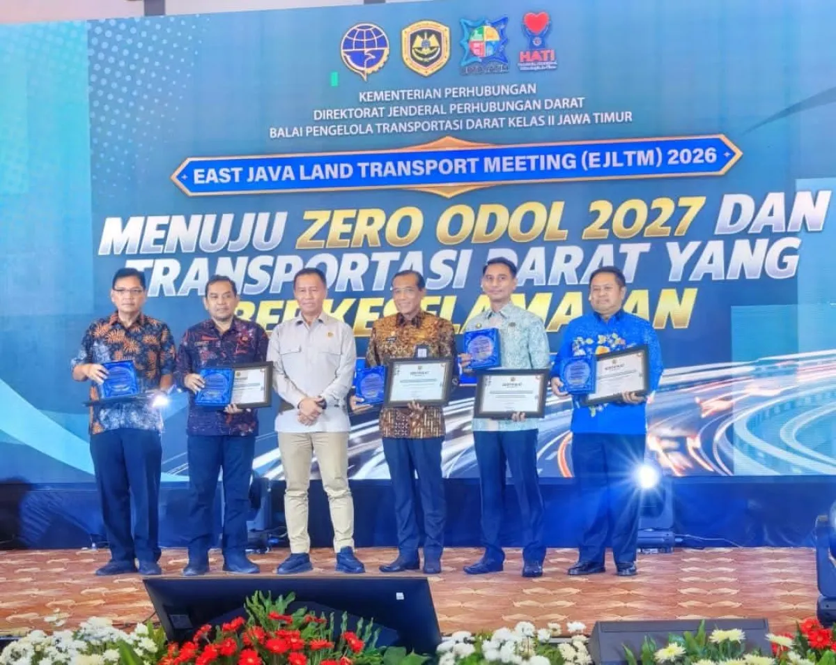 Kota Mojokerto Borong Dua Penghargaan Transportasi dari Kemenhub RI