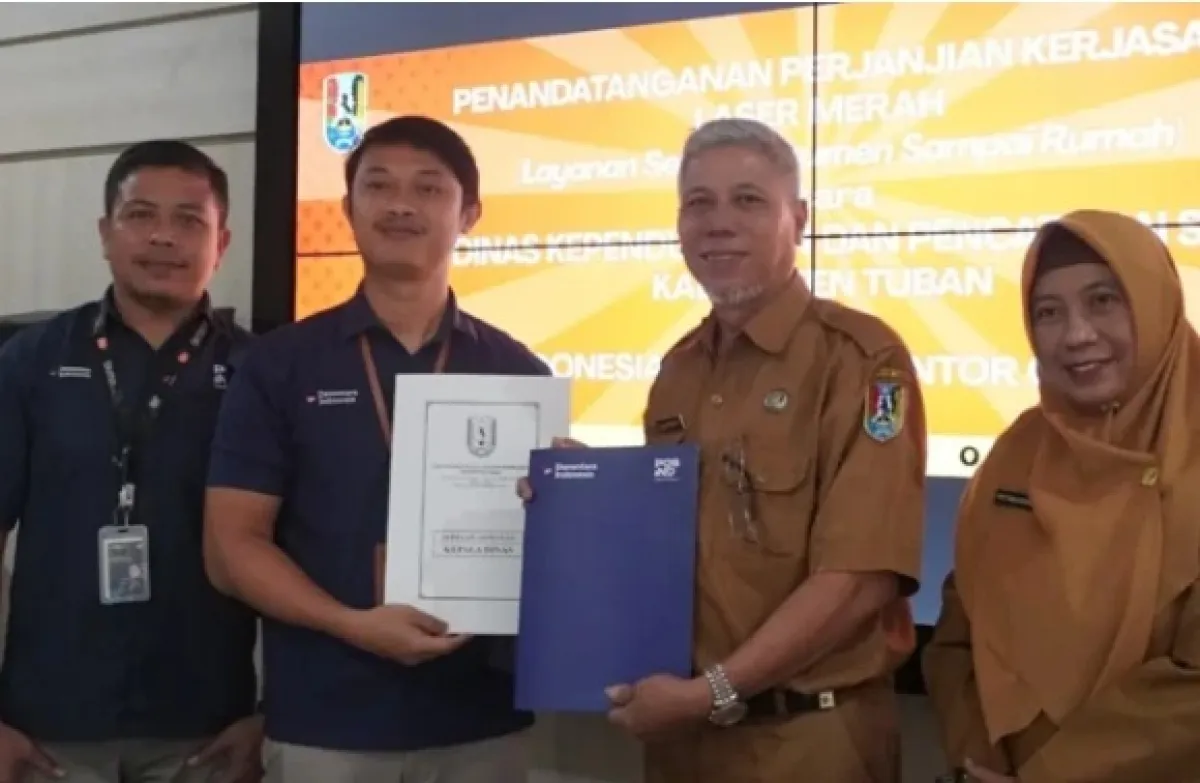 Lewat Laser Merah, Disdukcapil Tuban Permudah Akses Dokumen Kependudukan