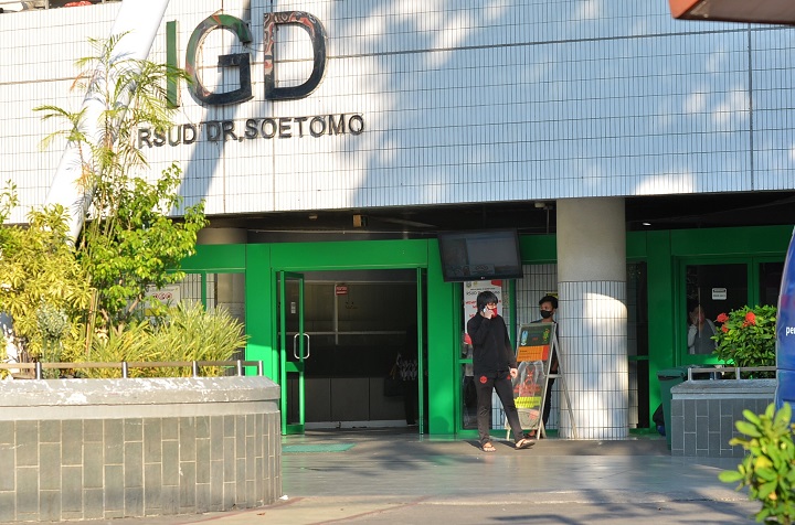 Suasana RSUD Dr Soetomo, Surabaya Minggu (6/6/2021). Sp/Arlana