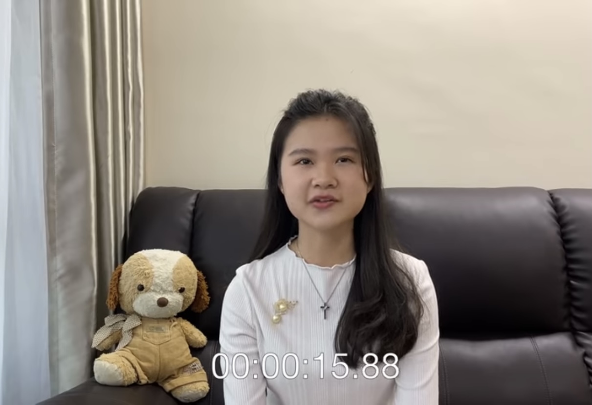 Felicia Tissue saat memberikan statement di akun YouTube miliknya.