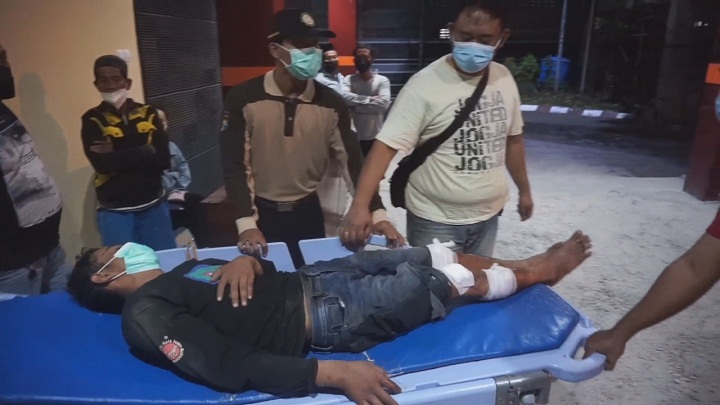 Pelaku curanmor yang ditembak petugas lantaran melawan saat ditangkap. SP/Dwy AS