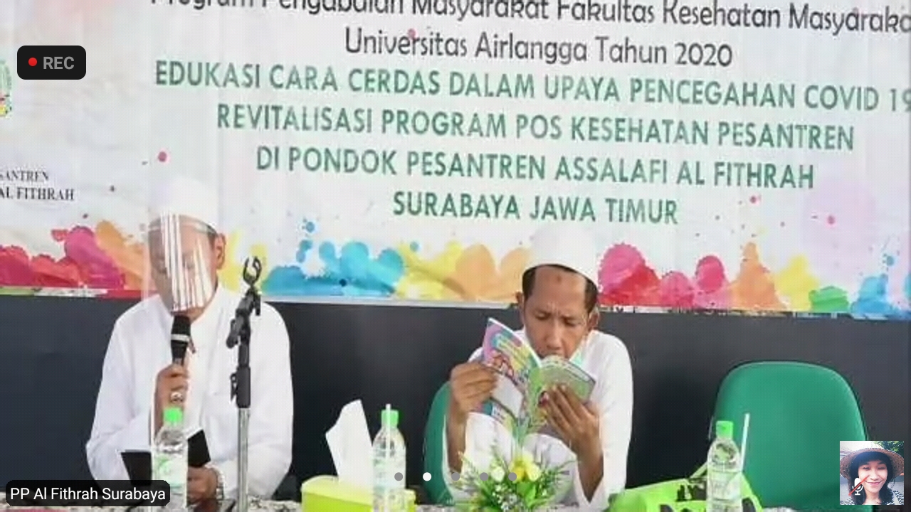 Pelatihan yang digelar FKM Unair di Pesantren Assalafih Al Fitrah. SP/ Byta