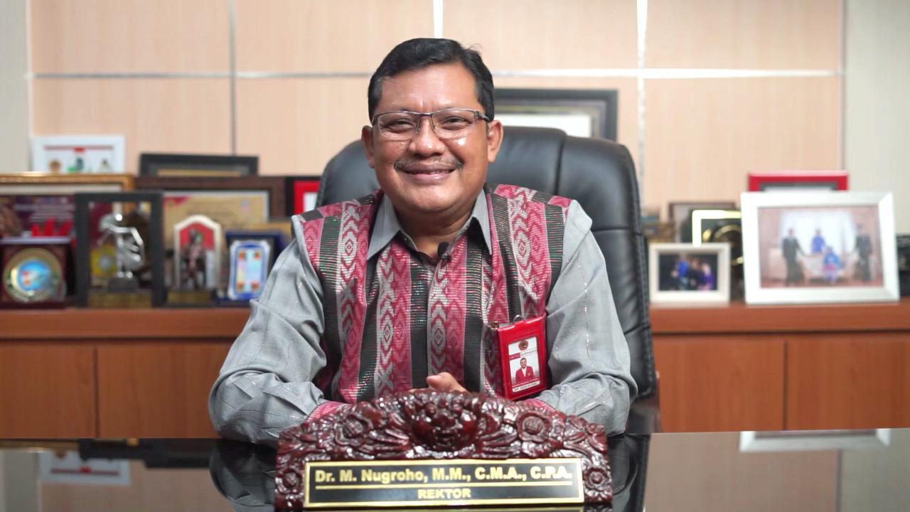 Rektor Untag Surabaya, Dr. Mulyanto Nugroho, MM., CMA., CPA., SP/ Mbi