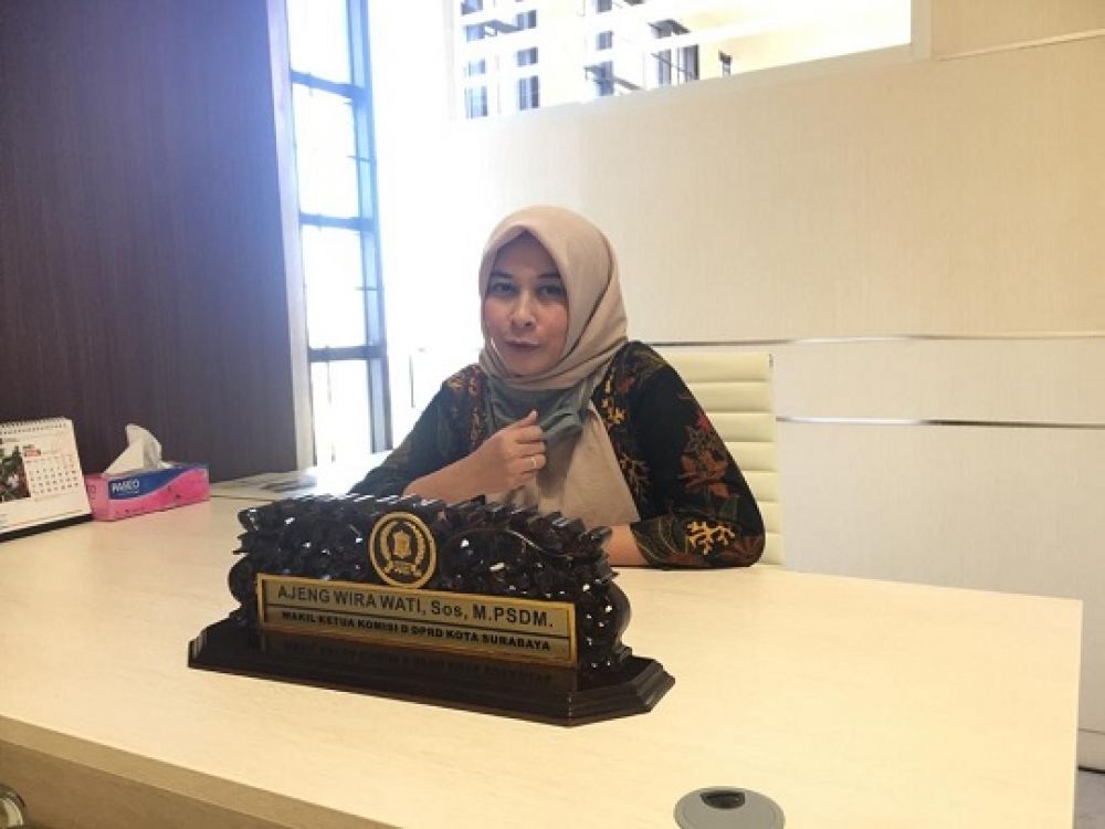 Ajeng Wira Wati anggota Fraksi Gerindra DPRD Kota Surabaya. SP/ALQ