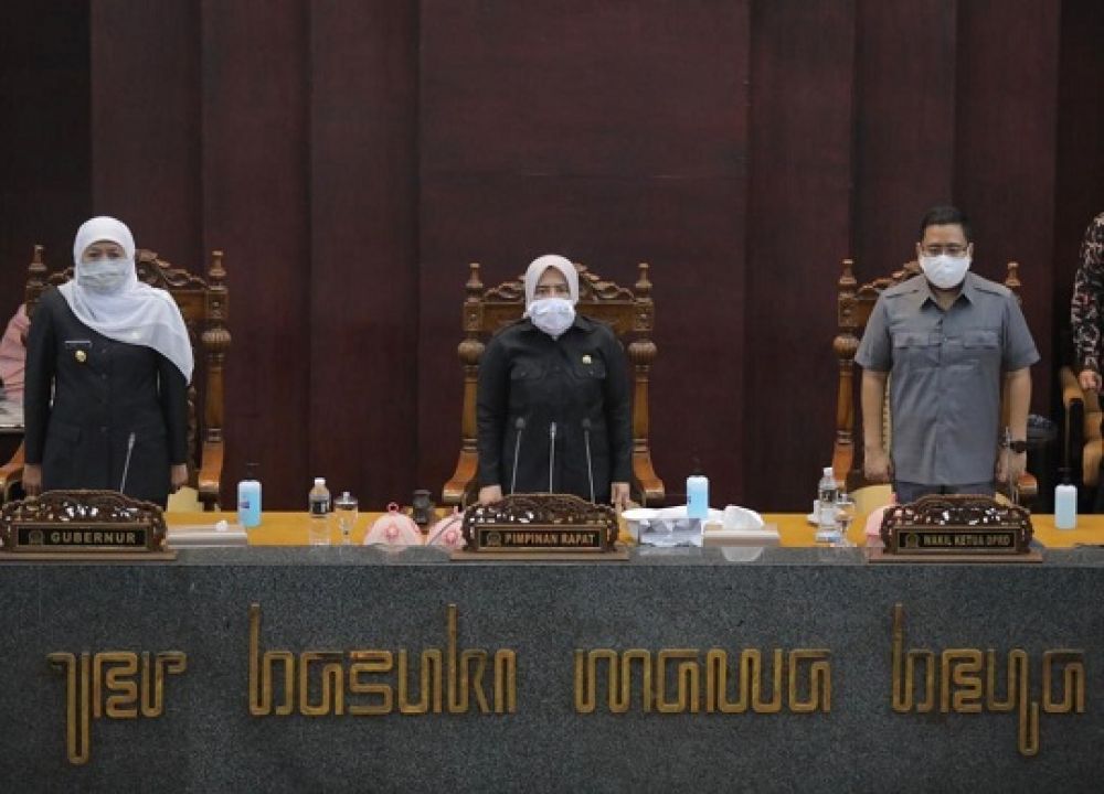 Sidang Paripurna tentang Nota Penjelasan Gubernur Jawa Timur Terhadap Rancangan Peraturan Daerah Tentang Perubahan Ketiga Atas Peraturan Daerah Provinsi Jawa Timur. SP/ADT