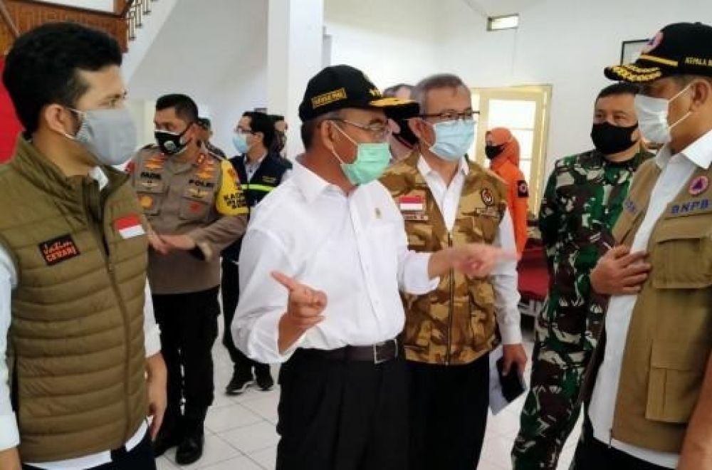 Kunjungan kerja Menko PMK Muhajir di BPSDM, Kamis (16/7/2020). SP/ADT