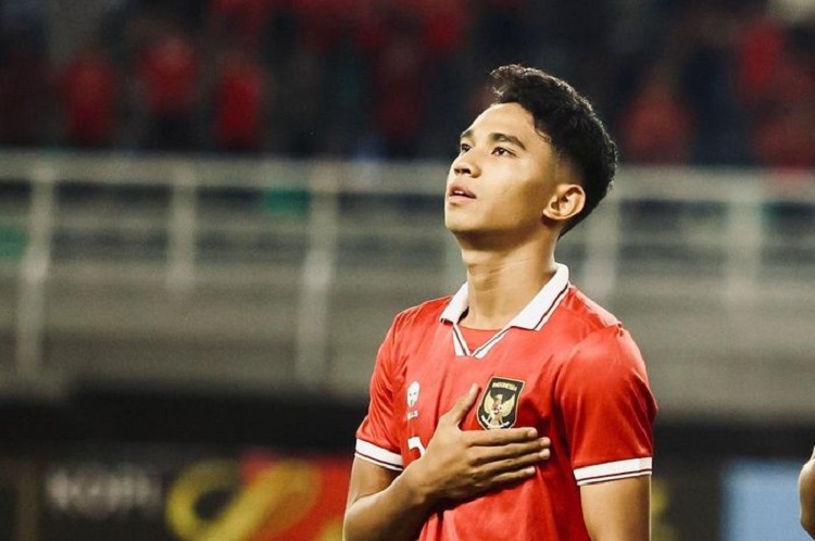 Pemain Timnas Indonesia U-22, Marselino Ferdinan di Sea Games 2023. SP/ SBY