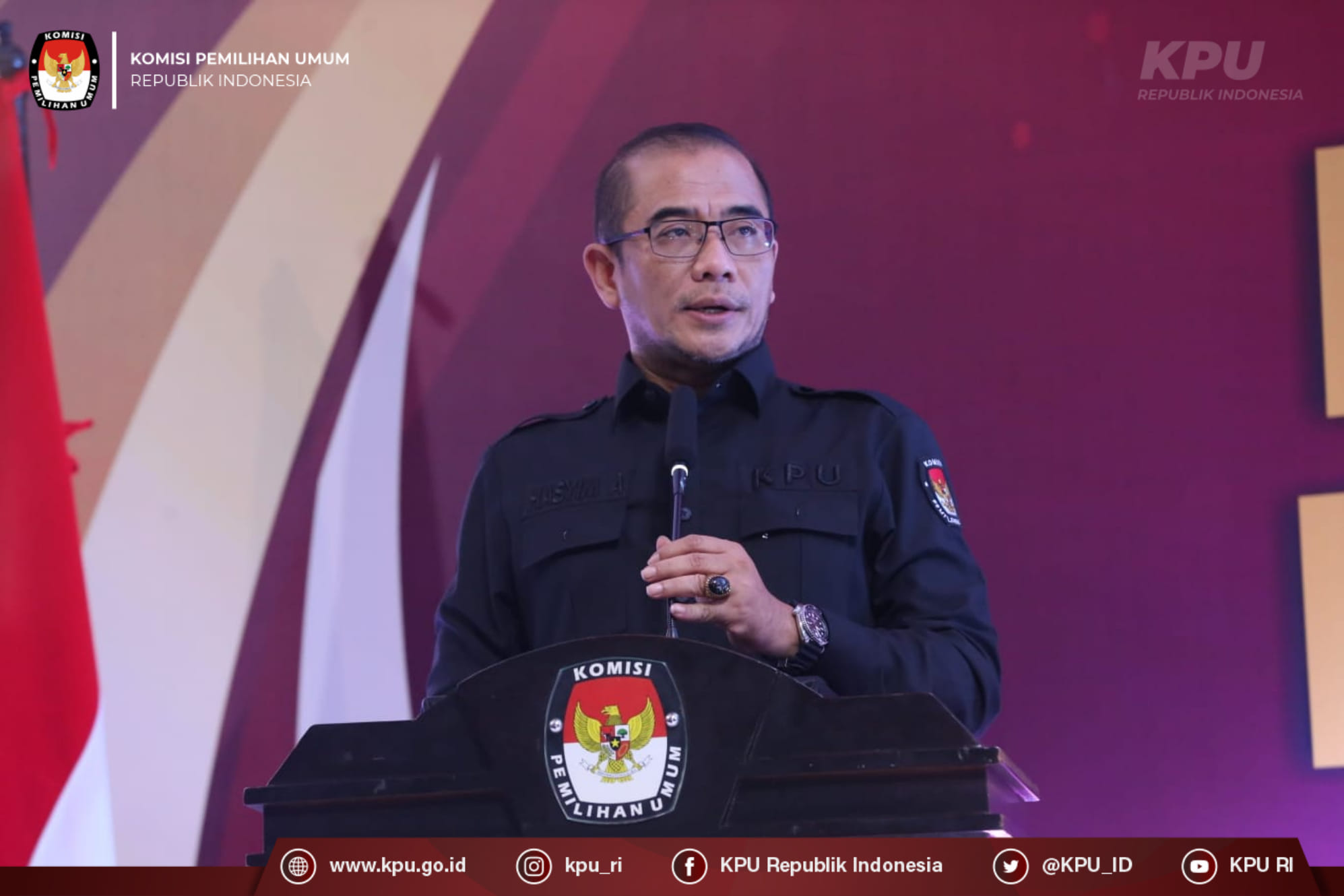 Ketua KPU Hasyim Asy'ari.