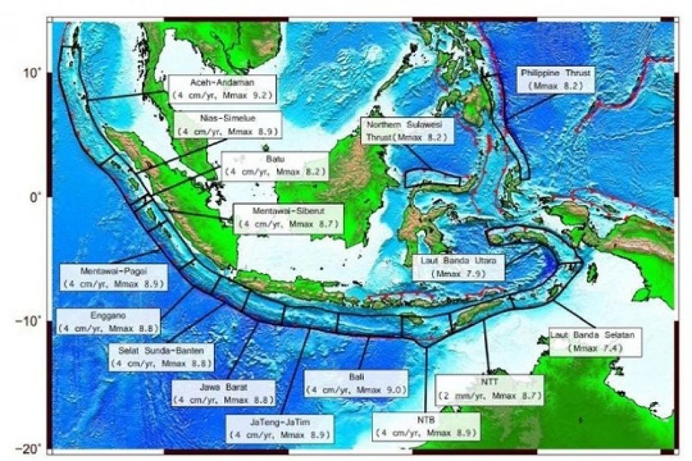 Berdasarkan analisis buku pemutahkhiran sumber dan peta gempa di Indonesia, bila gempa bumi bermagntudo 8,9 terjadi di segmen megathrust Nias Mentawai, kemungkinan besar akan diikuti tsunami.SP/SP