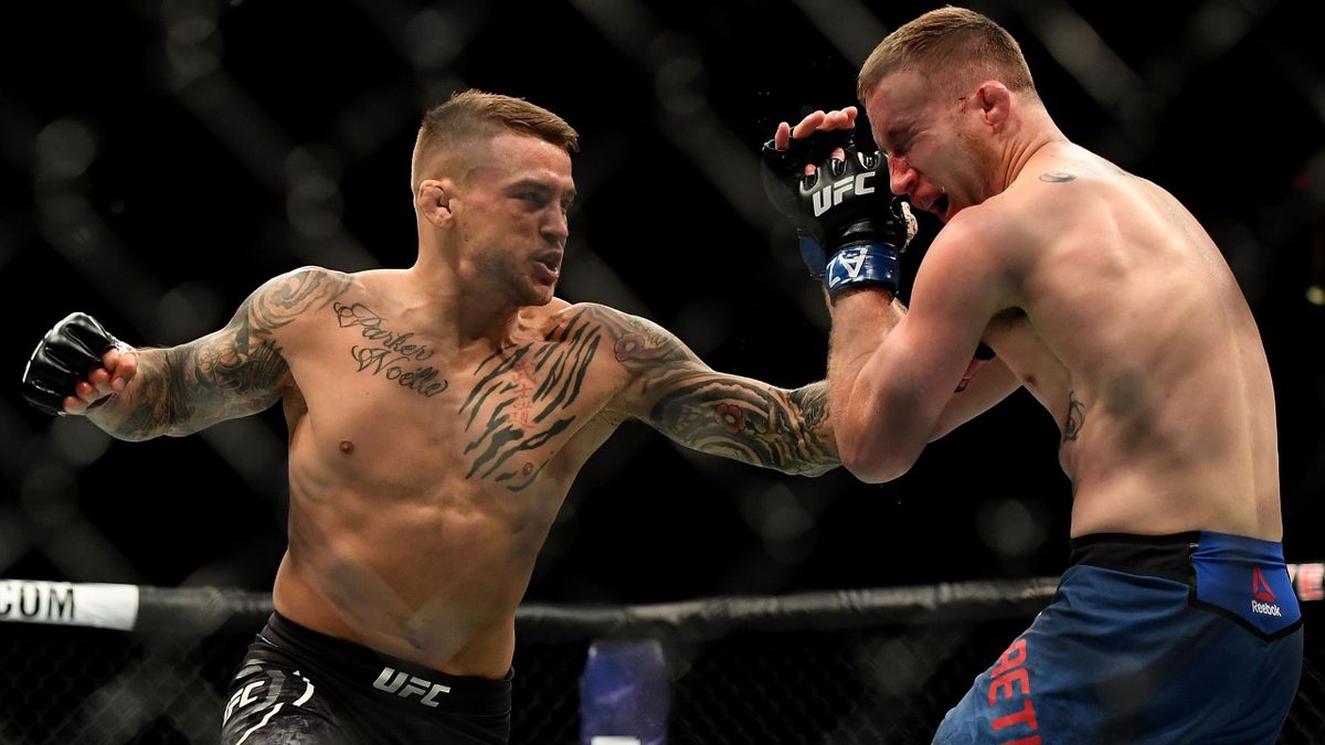 Justin Gaethje dan Dustin Poirier. Foto: Getty Images.