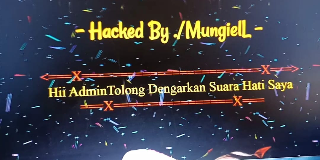 Tampilan website DPMPTSP Gresik yang diretas hacker. SP/ M. AIDID