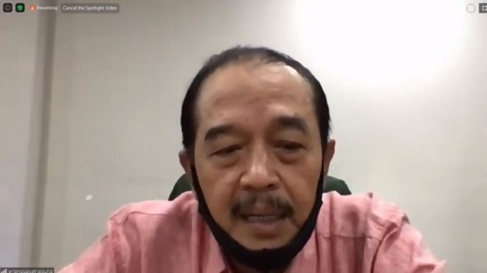 Ketum Koni Jatim Ir. H. Erlangga Satriagung. SP/SS YouTube streaming