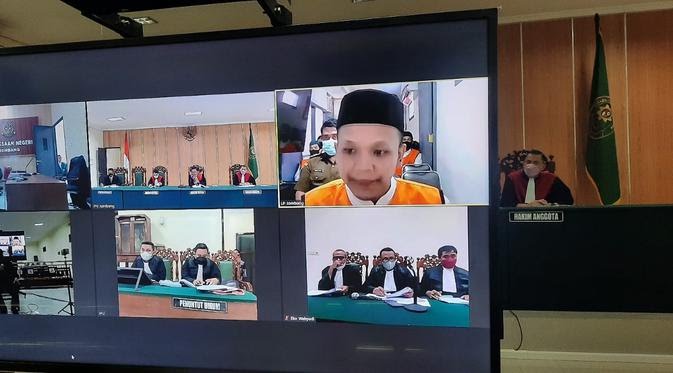 Sidang Tubagus Joddy di PN Jombang, Senin (11/4/2022).