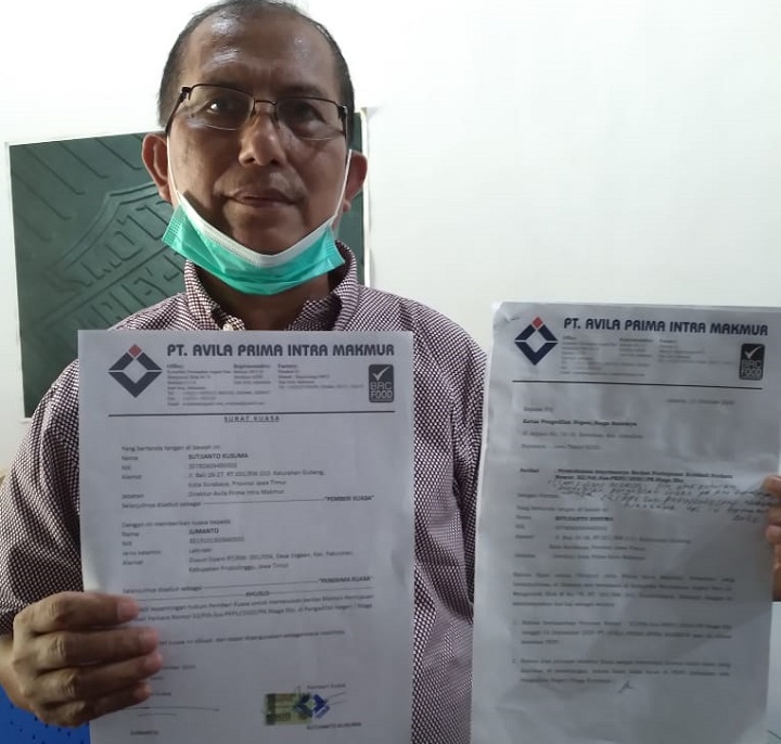 Kuasa hukum PT APIM Jumanto saat dikonfirmasi. SP/Budi