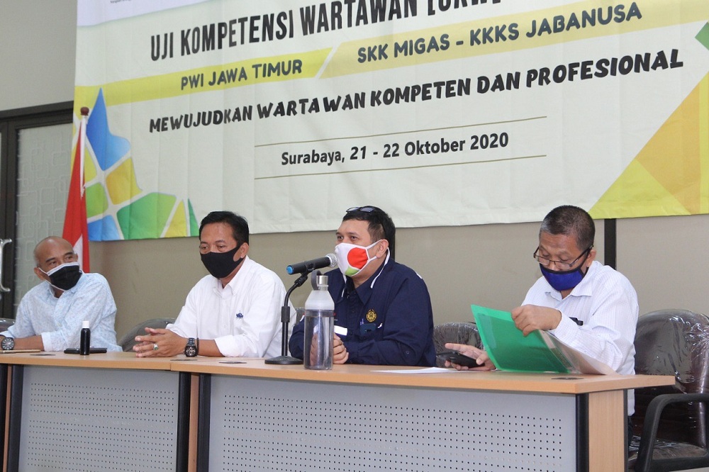 PWI Gelar Uji Kompetensi Wartawan dengan menerapkan prokes pada 21-22 Oktober 2020. SP/ Mochammad Kasyfi Fahmi    