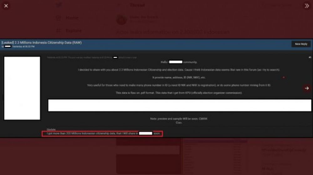 Saat web KPU diretas Mei lalu.