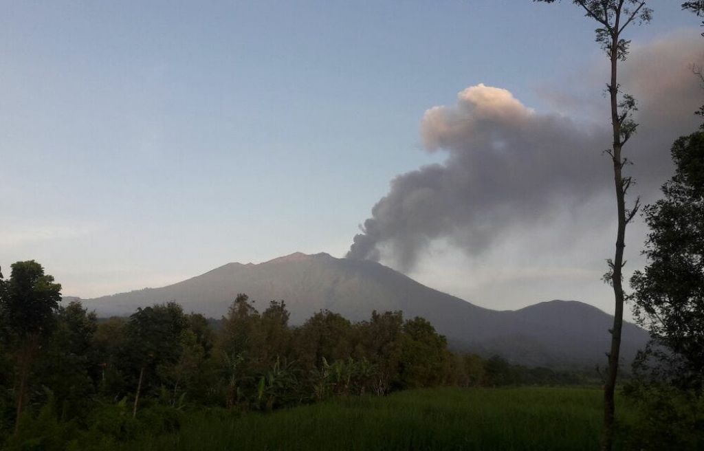 Kepulan asap vulkanik Gunung Raung, Bondowoso SP/Jatimnow