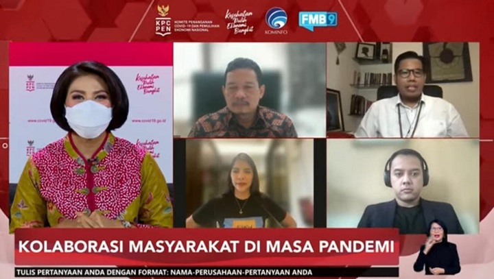Dialog Virtual Kabar Kamis Forum Merdeka Barat 9 (FMB 9) - KPCPEN, Kamis (16/9/21).