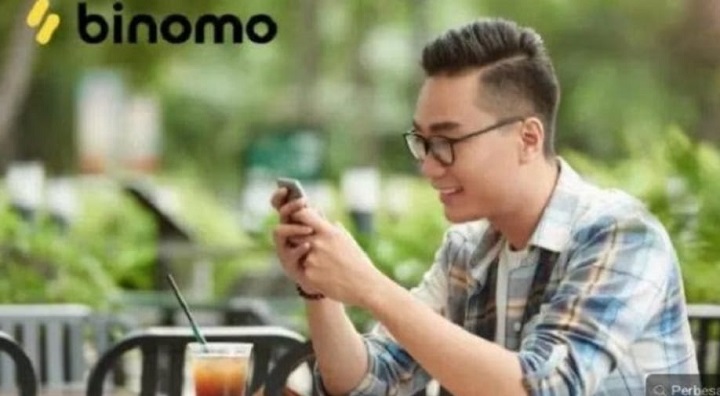 Brian Edgar Nababan dalam video promosi Binomo.