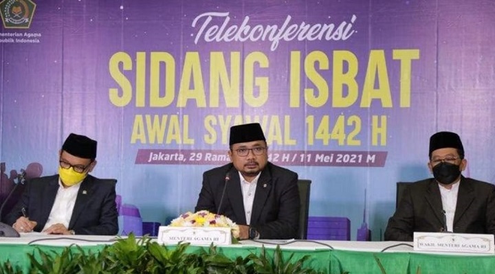 Telekonferensi Sidang Isbat oleh Kemenag.