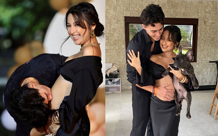 Momen kehamilan Jennifer Coppen bersama sang kekasih, Dali Wassink. SP/ JKT