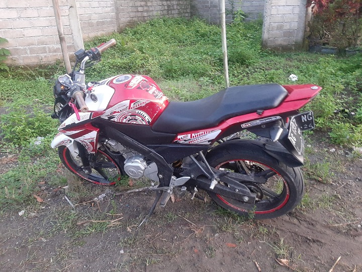 Kendaraan roda dua milik korban diamankan. SP/Hadi Lestariono