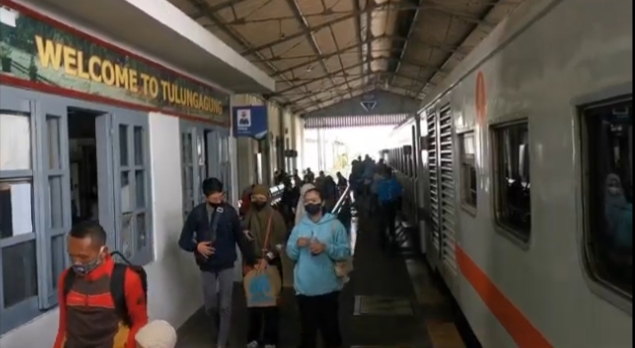 Situasi Stasiun jelang Nataru 2022-2023. SP/Hadi Lestariono