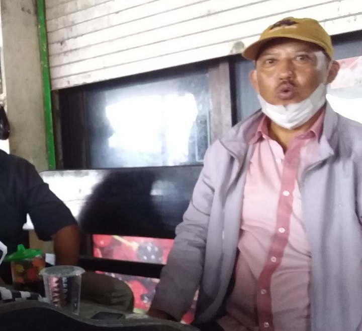 Korlap Aksi Demonstran, Ketua DPC Brigade 571 Kab. Sumenep, Moh. Ali. SP/Ainur Rahman