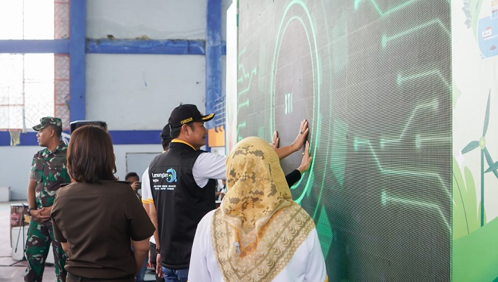 Bupati saat melaunching LGC rebon itu di launching di Gedung Sport Center Lamongan, Senin (5/6/2023). SP/MUHAJIRIN KASRUN