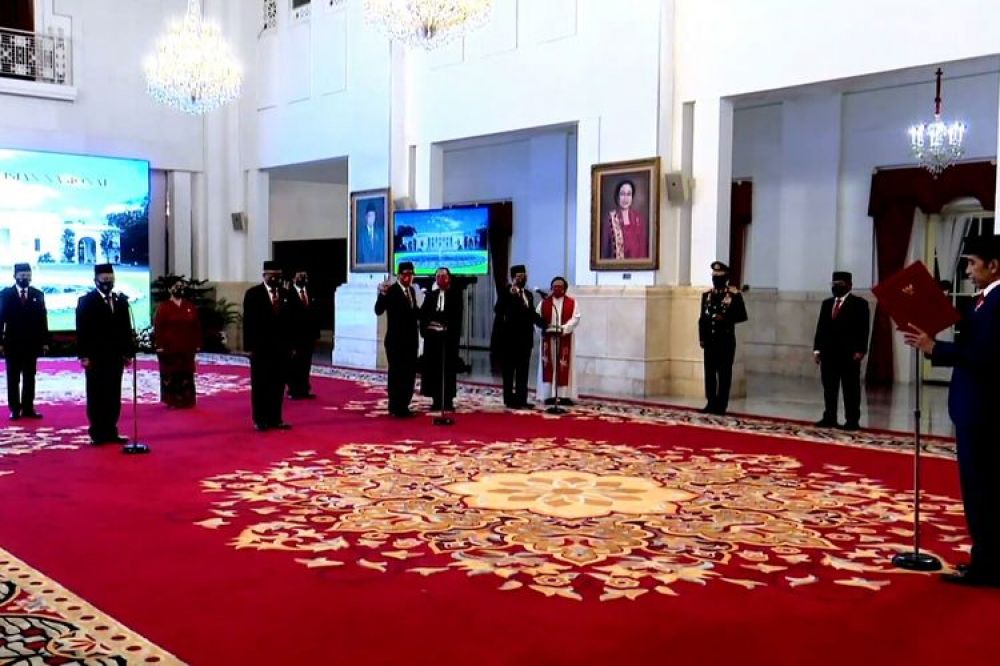 Suasana pelantikan jajaran Kompolnas