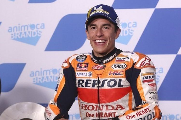 Pembalap Repsol Honda Marc Marquez. Foto: AFP/Glenn Nicholls