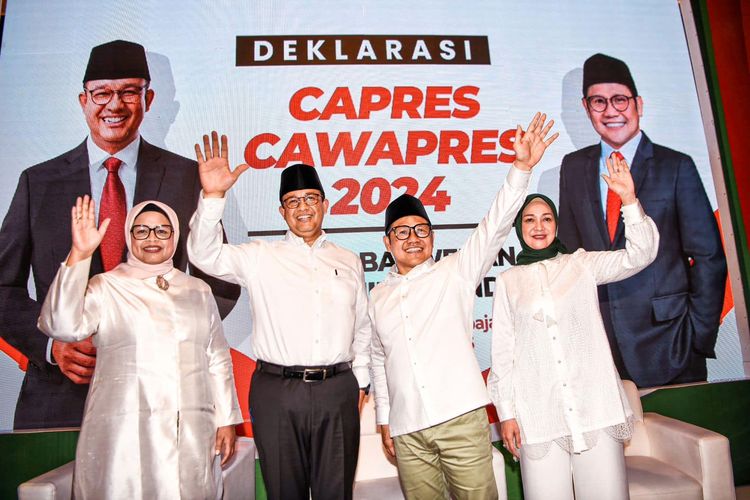 Pasangan Bakal Calon Presiden (Capres) dan Bakal Calon Wakil Presiden (wacapres) Anies Baswedan dan Cak Imin, SP/ JKT