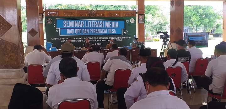Seminar Literasi Media di Kantor Pemkab Blitar. SP/Hadi Lestariono