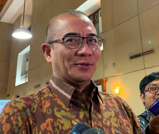 Hasyim Asy'ari di kawasan Kuningan, Jakarta Selatan, Kamis (12/10/2023).