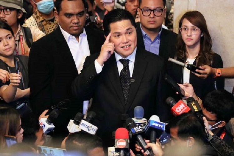 Menteri Badan Usaha Milik Negara (BUMN) Erick Thohir, Salah Satu Kandidat Dampingi Ganjar.